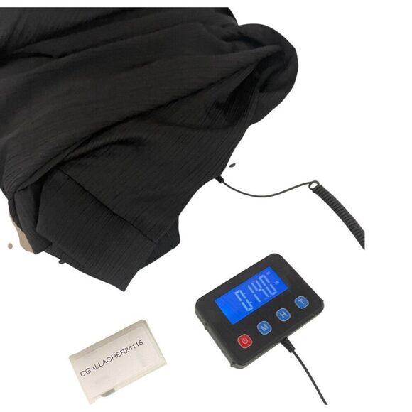 Zara Womens Blazer Suit Jacket Oversized XL Black Wrinkled look 4387/130 NWOT - Picture 10 of 10